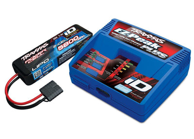 Traxxas 2992 Batterycharger completer pack (includes #2970 iD® charger (1) #2843X 5800mAh 7.4V 2-cell 25C LiPo battery (1)) - Excel RC