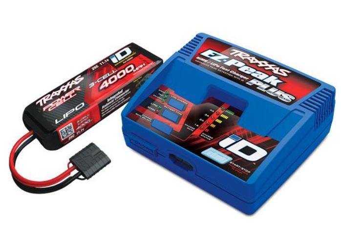 Traxxas 2994 Batterycharger completer pack (includes #2970 iD® charger (1) #2849X 4000mAh 11.1v 3-Cell 25C LiPo Battery (1)) - Excel RC