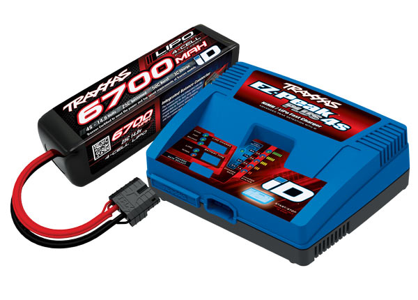 Traxxas Completer Pack (Includes #2981 Id® Charger (1) #2890X 6700Mah 14.8V 4-Cell 25C Lipo Battery (1)) 2998