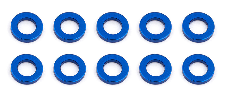 Associated Ballstud Washers, 5.5x3.0x1.0 mm, blue aluminum 31382 | ASC31382