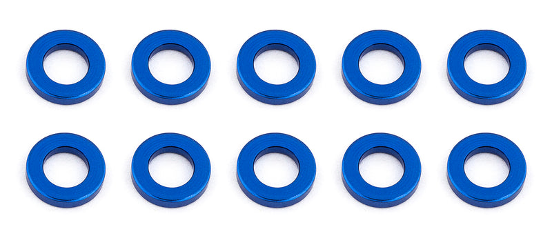 Associated Ballstud Washers, 5.5x3.0x1.0 mm, blue aluminum 31382 | ASC31382