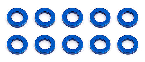 Associated Ballstud Washers, 5.5x3.0x1.0 mm, blue aluminum 31382 | ASC31382