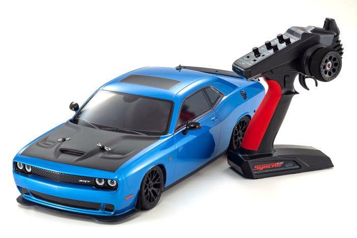 Kyosho 1:10 Scale  4WD FAZER Mk2 FZ02L 2015 Dodge Challenger SRT Hellcat B5 Blue 34415T2 - Excel RC