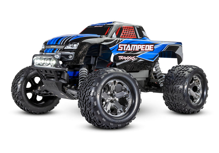 Traxxas Stampede 1/10 Scale Monster Truck 2WD with XL-5 ESC Led Lights Battery and Charger 36054-61