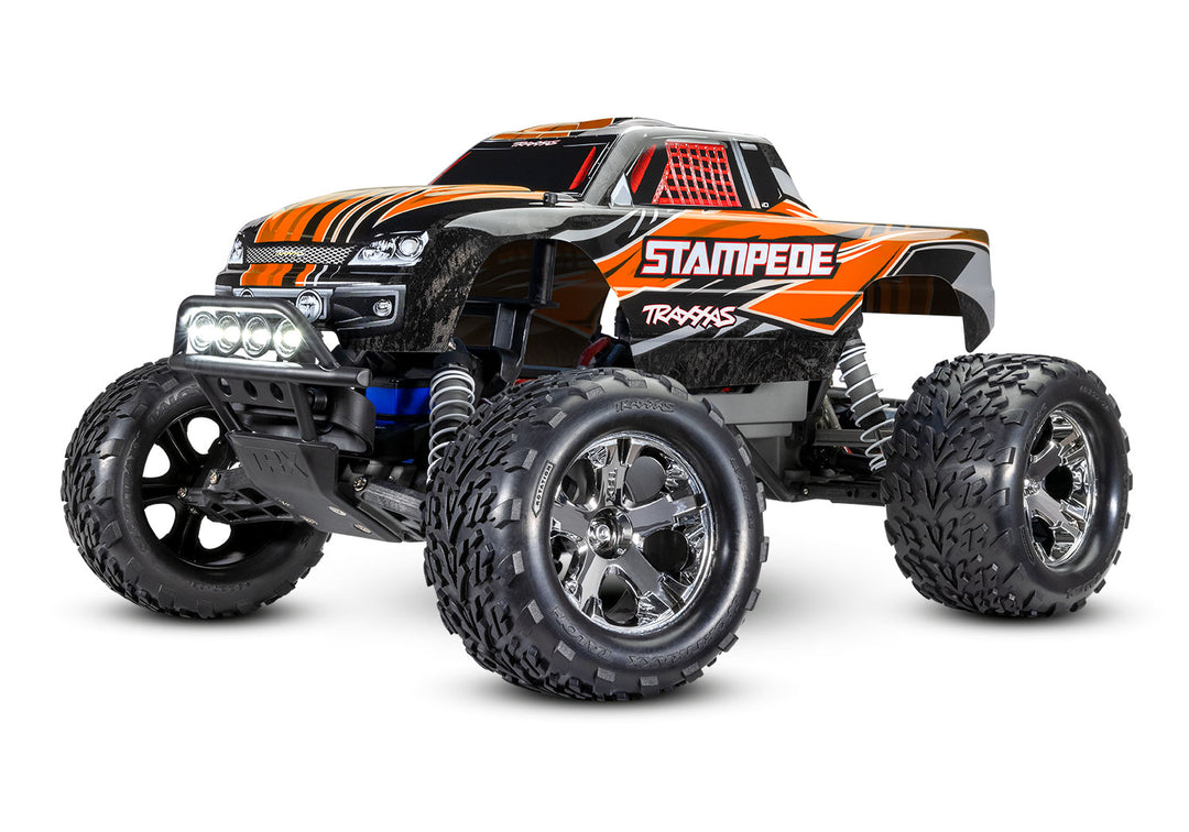 Traxxas Stampede 1/10 Scale Monster Truck 2WD with XL-5 ESC Led Lights Battery and Charger 36054-61