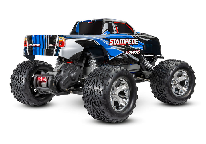 Traxxas Stampede 1/10 Scale Monster Truck 2WD with XL-5 ESC Led Lights Battery and Charger 36054-61