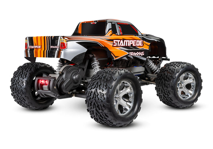 Traxxas Stampede 1/10 Scale Monster Truck 2WD with XL-5 ESC Led Lights Battery and Charger 36054-61