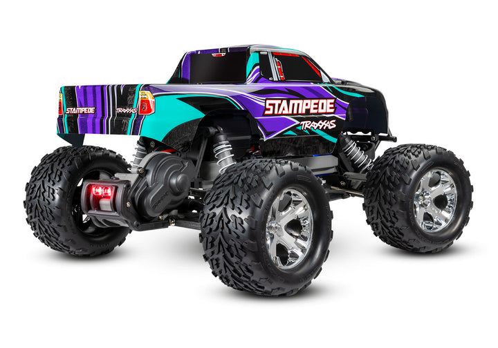 Traxxas Stampede 1/10 Scale Monster Truck 2WD with XL-5 ESC Led Lights Battery and Charger 36054-61