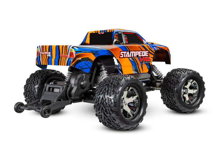 Traxxas Stampede 1/10 Scale Monster Truck 2WD With VXL 3S ESC Pro Series Magnum 272R Transmission 36076-74