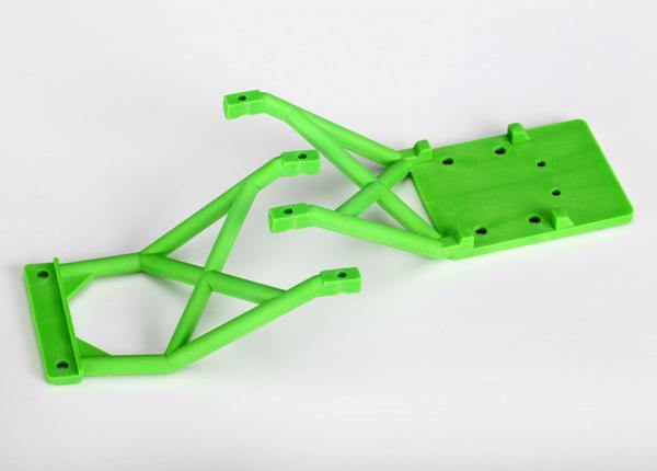 Traxxas 3623A Skid plates front & rear (green) - Excel RC