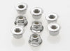 Traxxas 3647 Nuts 4mm flanged nylon locking (steel serrated) (8) - Excel RC