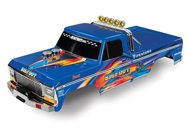 Traxxas 3661X Body Bigfoot® No. 1 blue-x Officially Licensed replica (painted decals applied) - Excel RC