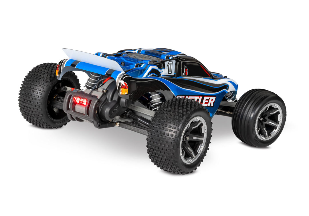 Traxxas Rustler 1/10 Scale Monster Truck 2WD with XL-5 ESC Led Lights Battery and Charger 37054-61