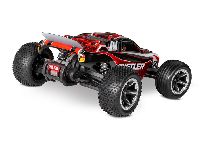 Traxxas Rustler 1/10 Scale Monster Truck 2WD with XL-5 ESC Led Lights Battery and Charger 37054-61