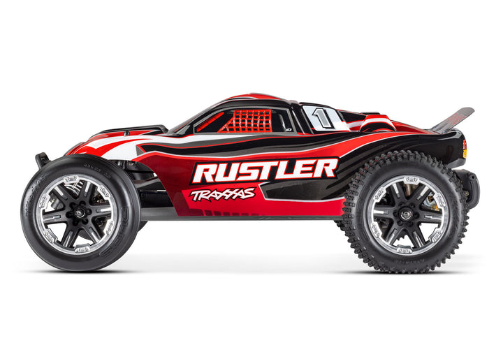 Traxxas Rustler 1/10 Scale Monster Truck 2WD with XL-5 ESC Led Lights Battery and Charger 37054-61