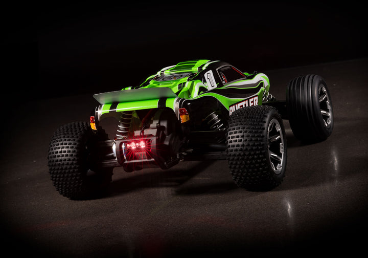 Traxxas Rustler 1/10 Scale Monster Truck 2WD with XL-5 ESC Led Lights Battery and Charger 37054-61