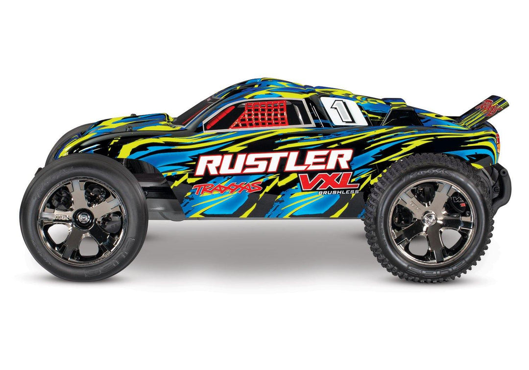 Rustler® VXL:  1/10 Scale Stadium Truck with TQi Traxxas Link Orange - Excel RC