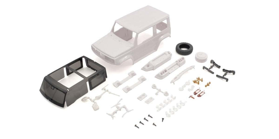 Kyosho Mini-Z Crawler Suzuki Jimny Sierra White Body Set MXN03 - Excel RC