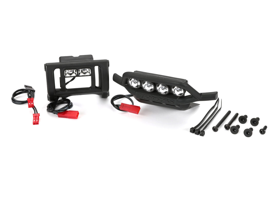 Traxxas LED Light Set Complete Including Bumpers With LED Lights and Harness Fits 2WD Rustler and Bandit 3794
