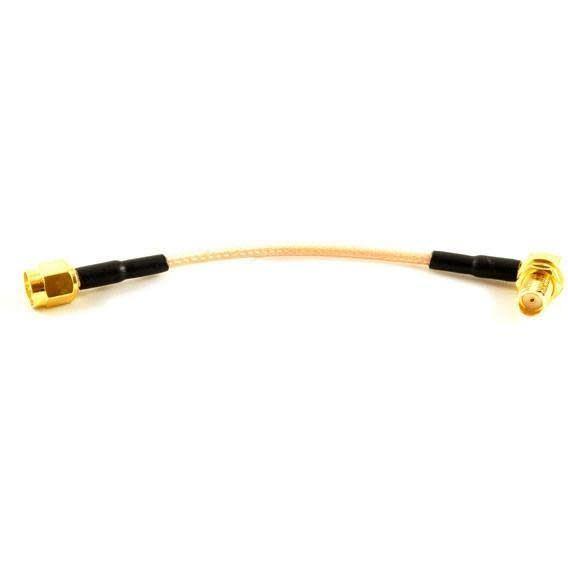10CM SMA Male to 90 Degree SMA Female Cable - Excel RC