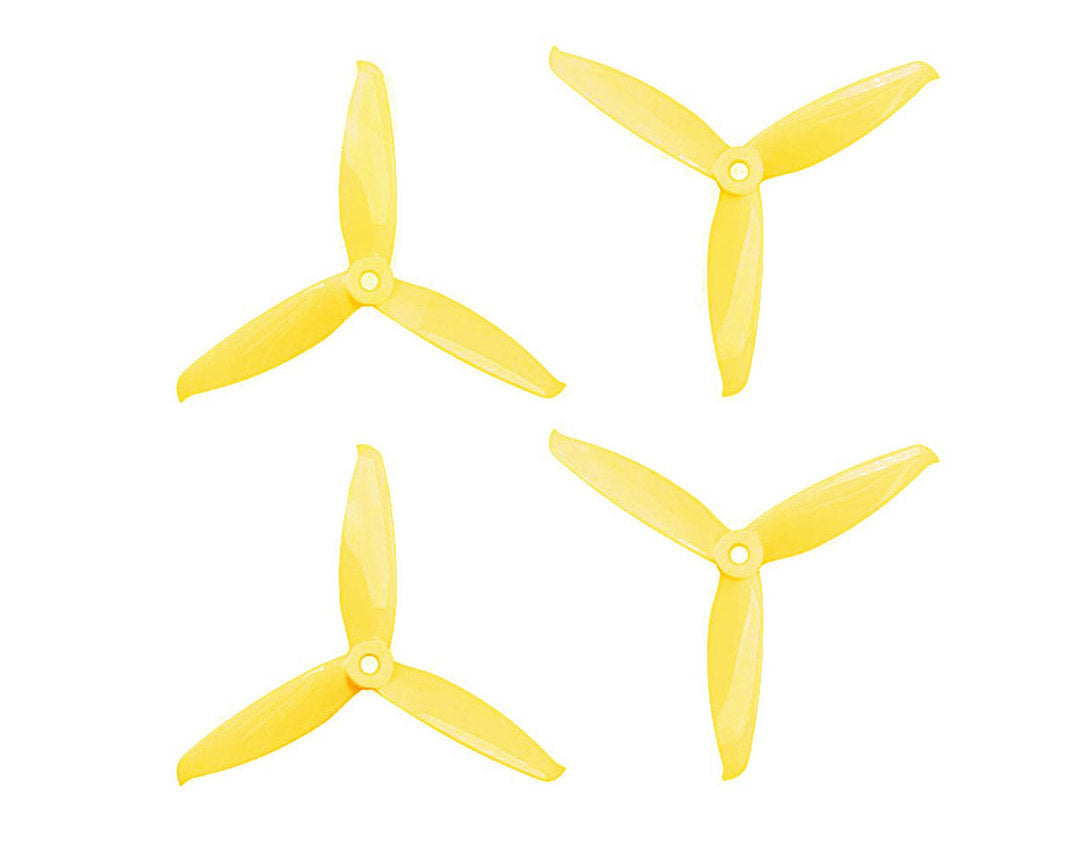 Gemfan Flash 3 Bladed Propellers Lemon Yellow 5152S 2CW 2CCW