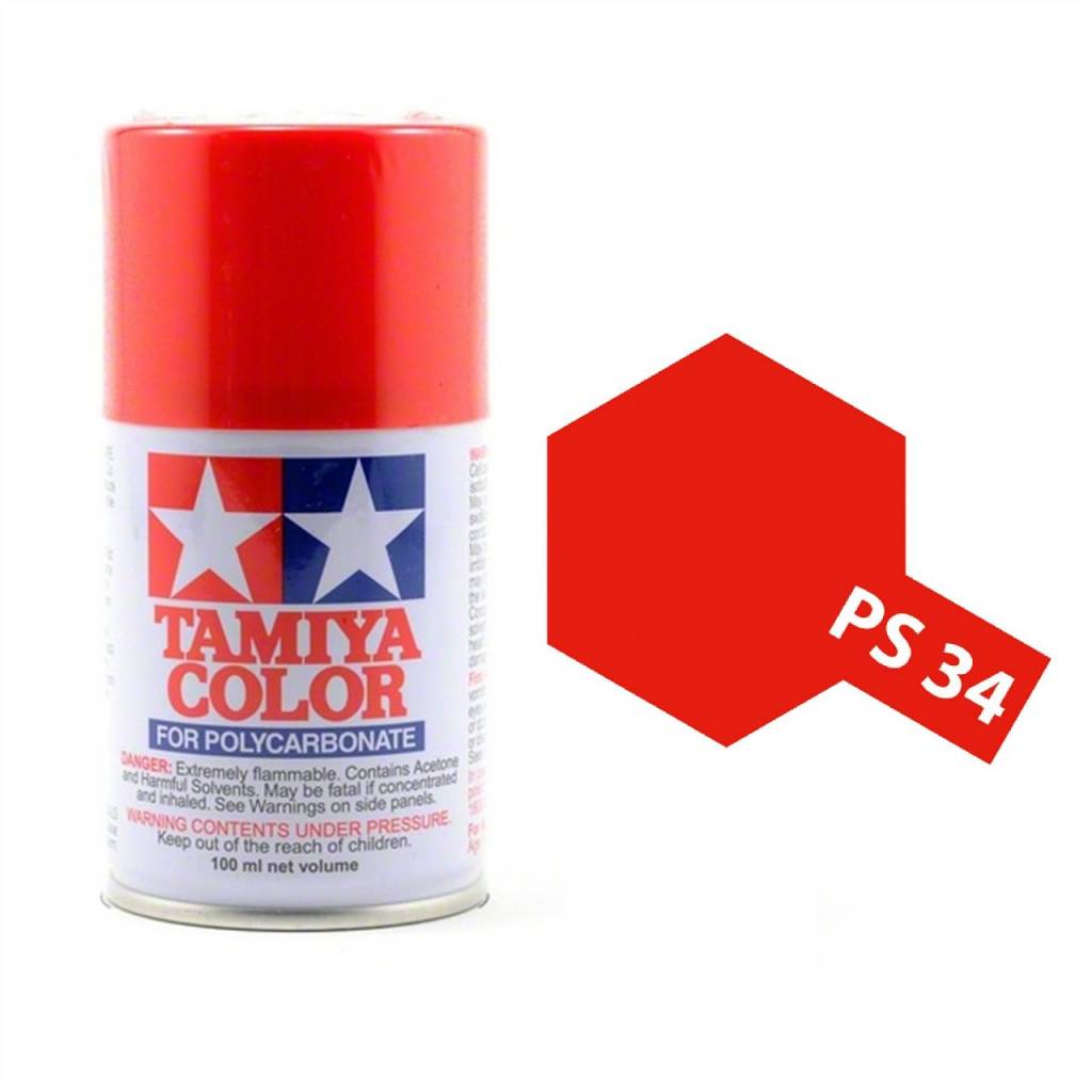 Tamiya Polycarbonate Paint  PS-34 Bright Red