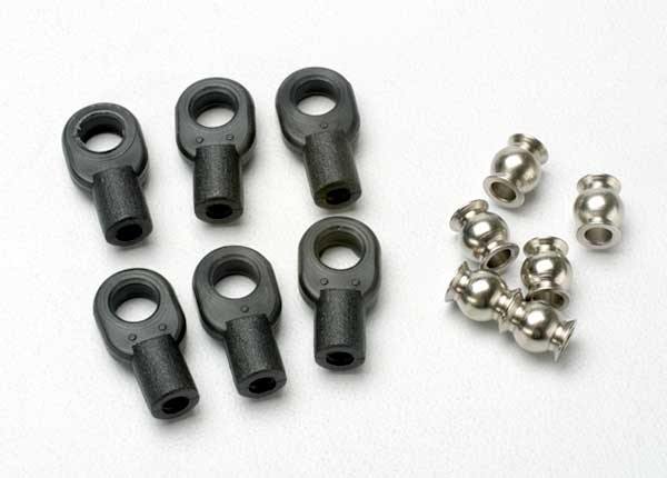 Traxxas 5349 Rod ends small with hollow balls (6) (for Revo® steering linkage) - Excel RC