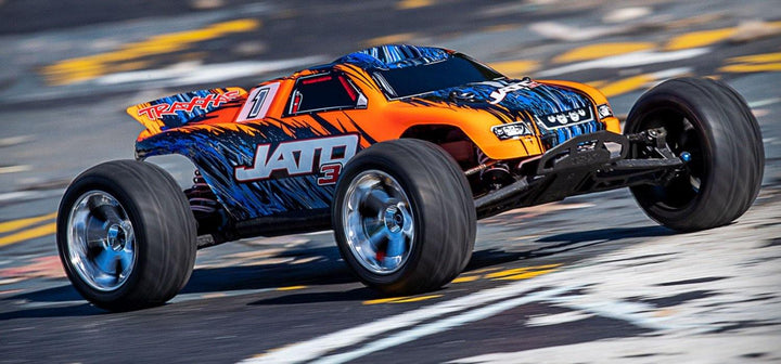 Traxxas Jato 3.3: 1/10 Scale Nitro-Powered 2WD Stadium Truck with TQi 2.4GHz Radio and TSM, Orange - Excel RC