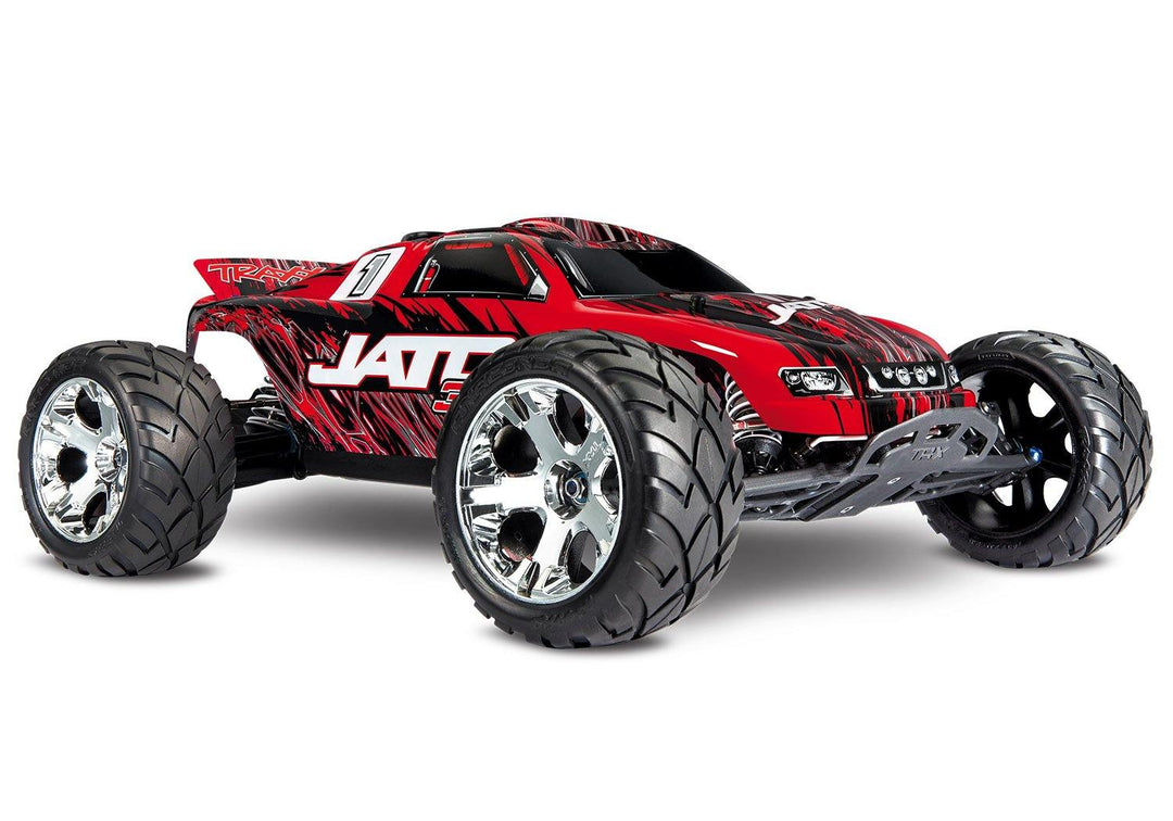Traxxas Jato® 3.3:  1/10 Scale 2-Speed Nitro-Powered 2WD Stadium Truck Red - Excel RC