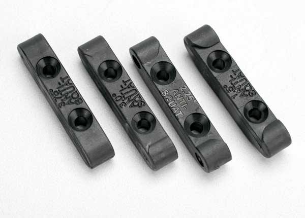 Traxxas 5559 Mounts suspension pin (rear anti-squat blocks) (1.5 2.25 3.0 & 3.75 degree) (1 each) - Excel RC
