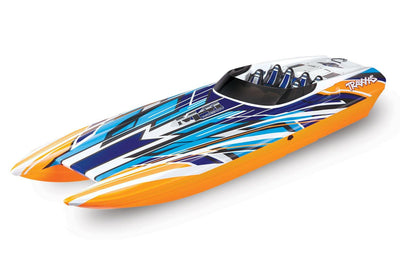 Traxxas 57046-4-ORNGX DCB M41 Widebody:  Brushless 40' Race Boat with TQi Traxxas Link™ Ebled 2.4GHz Radio System & Traxxas Stability Magement (TSM)® - Excel RC