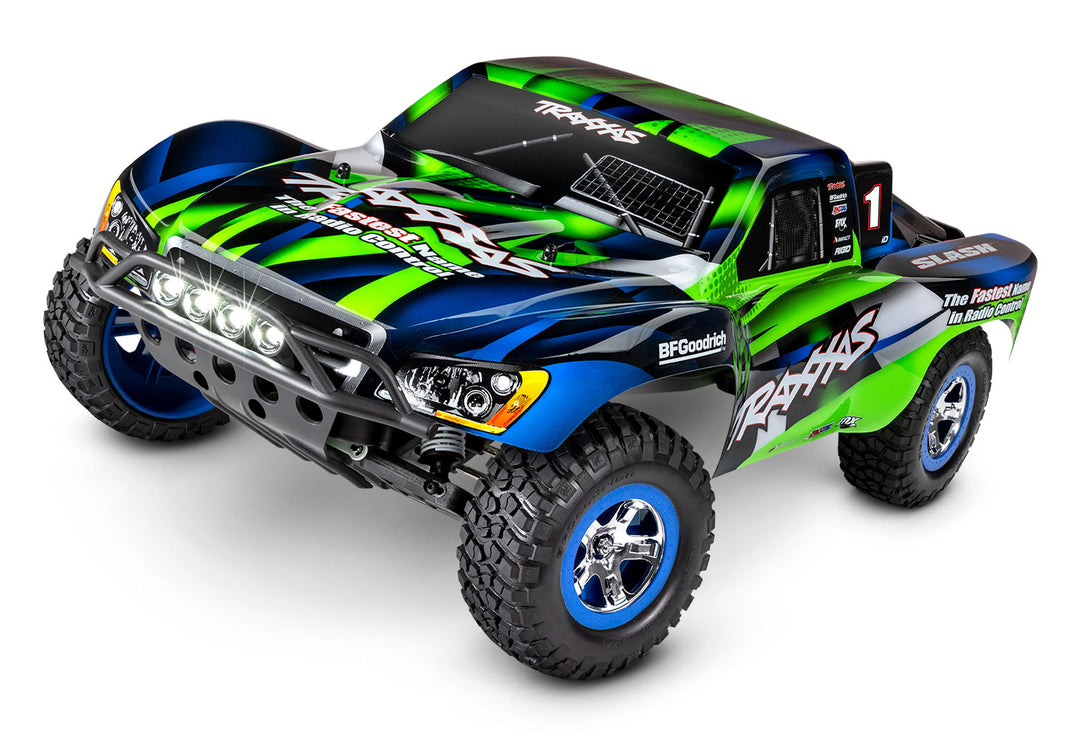 Traxxas Slash 1/10 Scale Short Course Truck 2WD with XL-5 ESC Led Lights Battery and Charger 58034-61