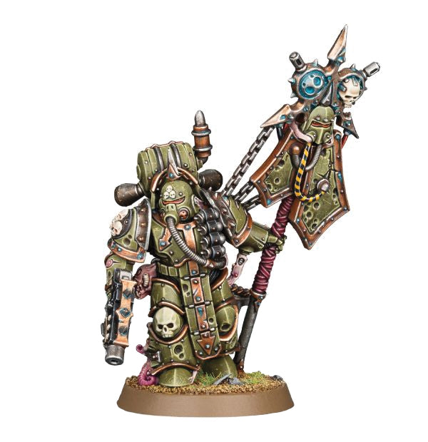 Warhammer 40K: Chaos Space Marine Death Guard Plague Marine Icon Bearer