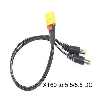 XT60 Connector To DC Power Cable For FPV System 5.5 / 5.5 DC