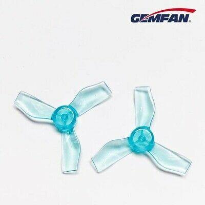 Gemfan 1220 31mm Durable 4 Blade 1mm Clear Blue 4L&4R - Excel RC