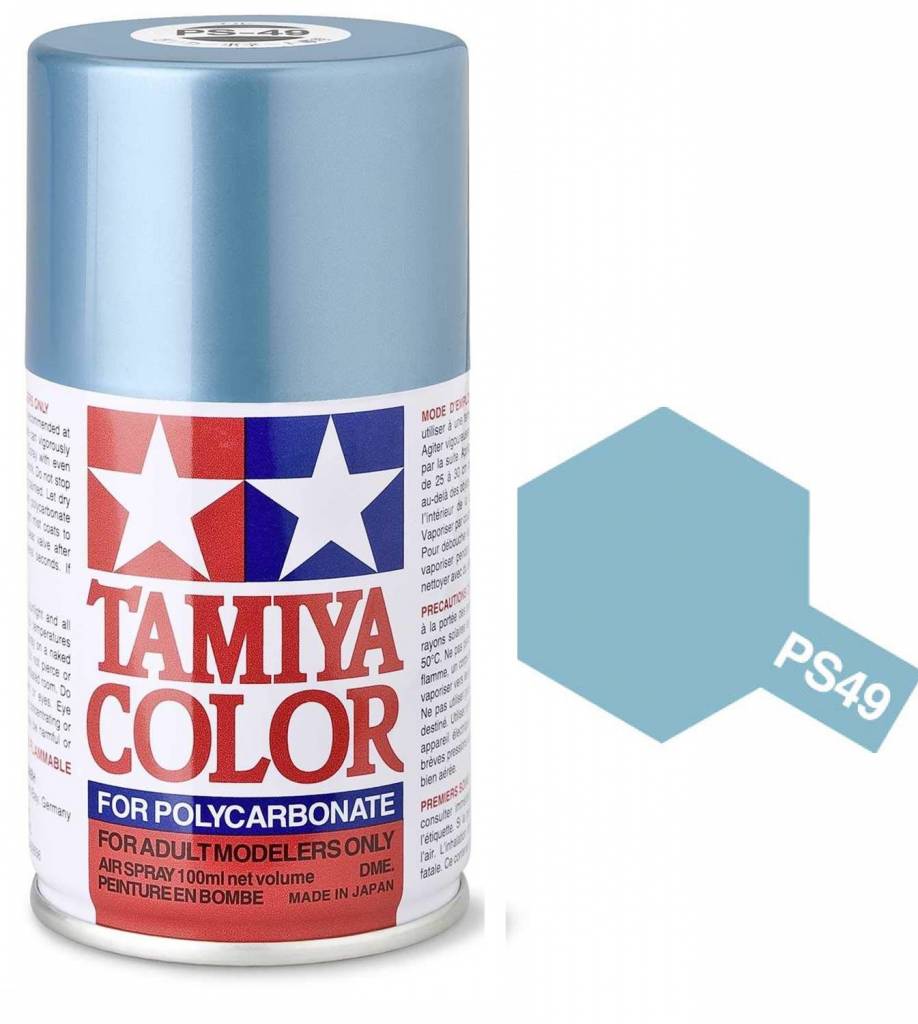 Tamiya Polycarbonate Paint PS-49 Sky Blue Anodixed Alumimum 100ml