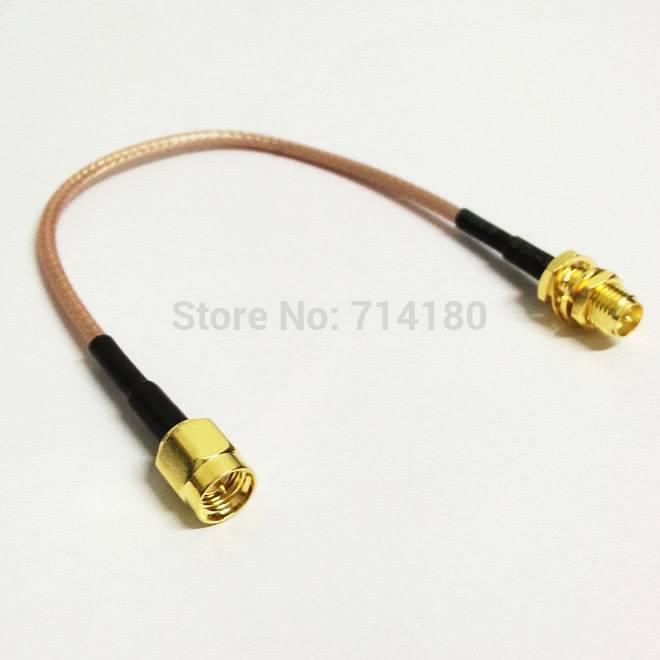 15CM RP-SMA Male to RP-SMA Female Cable - Excel RC