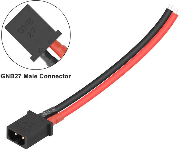 GNB27 Lipo Battery Pigtail 20AWG 1 Piece