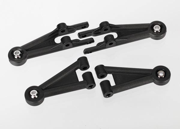 Traxxas 6931 Suspension arms front (2 lower 2 upper assembled with ball joints) - Excel RC
