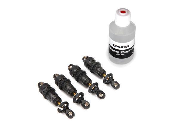 Traxxas 7061X Shocks GTR hard anodized PTFE-coated bodies with TiN shafts (fully assembled without springs) (4) - Excel RC
