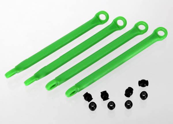 Traxxas 7118G Push rod (molded composite) (green) (4) hollow balls (8) - Excel RC