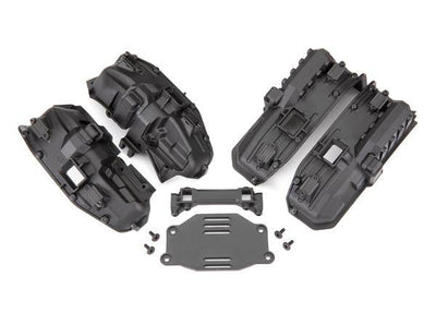 Traxxas Fenders, inner (narrow), front & rear (for clipless body mounting) (2 each)/ rock light covers (8)/ battery plate/ body mount/ 3x8 flat-head screws (4)/ 2.5x6 CS (10) 8080X - Excel RC