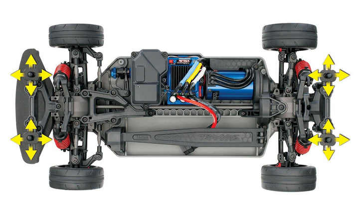 Traxxas 83076-4-R6 4-Tec® 2.0 VXL: 110 Scale AWD Chassis with TQi Traxxas Link™ Ebled 2.4GHz Radio System & Traxxas Stability Magement (TSM)® - Excel RC