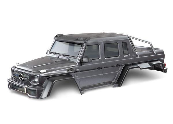 Traxxas 8825X Body Mercedes-Benz® G 63® complete (matte graphite metallic) (includes grille side mirrors door handles & windshield wipers) - Excel RC