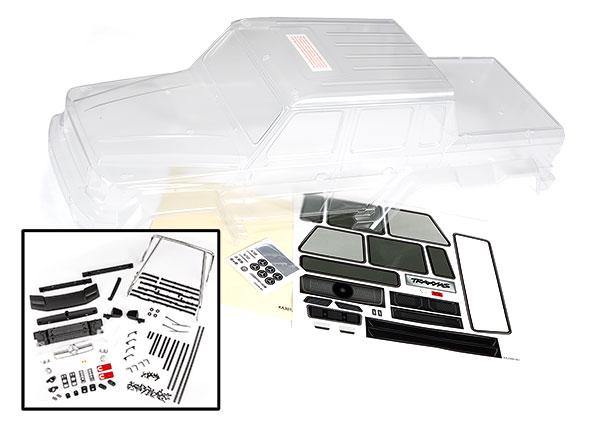 Traxxas 8825 Body Mercedes-Benz® G 63® (clear requires painting) decals window masks (includes grille side mirrors door handles & windshield wipers) - Excel RC
