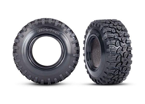 Tires, Canyon RT 4.6x2.2'/ foam inserts (2) (wide) (requires 2.2' diameter wheel) - Excel RC