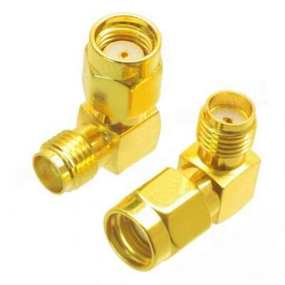 Right Angle RP-SMA Male to SMA Female Adapter