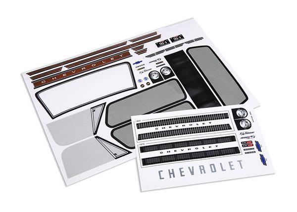 Traxxas Decal sheets, Chevrolet Blazer (1969 -1972) 9113 - Excel RC