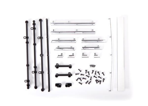 Side trim, Chevrolet Blazer (1972), left & right/ rear trim, upper & lower/ retainers, left, right & rear/ 2.6x8 BCS (23)/ 1.6x5 BCS (self-tapping) (5) (fits #9111 body) - Excel RC
