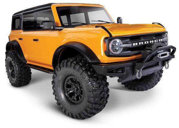 Traxxas TRX-4® Scale and Trail™ Crawler with 2021 Ford Bronco Body:  4WD Electric Truck with TQi raxxas Link™ Enabled 2.4GHz Radio System 92076-4-ORNG - Excel RC